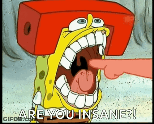 SpongeBob With Red Box Pointing At Patrick GIF