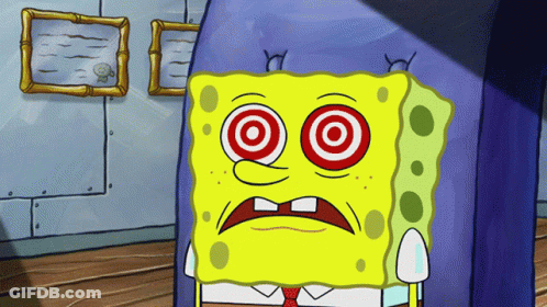 SpongeBob With Target In Eye GIF