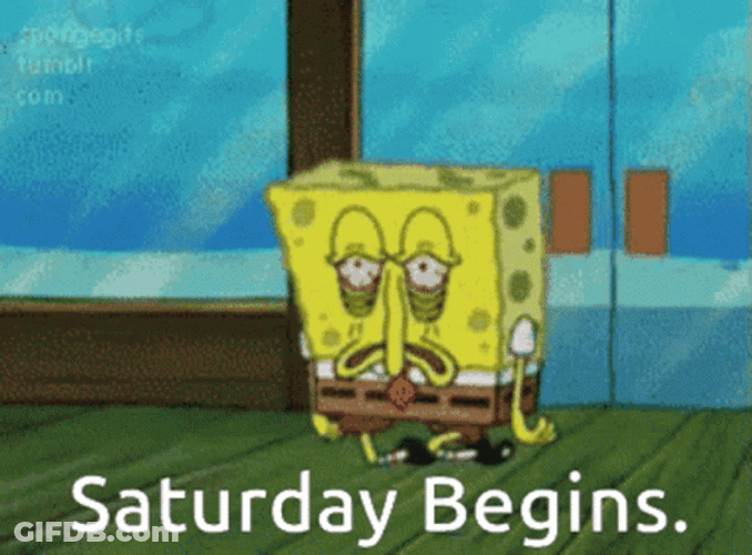 Spongebob Working Saturday Begins GIF