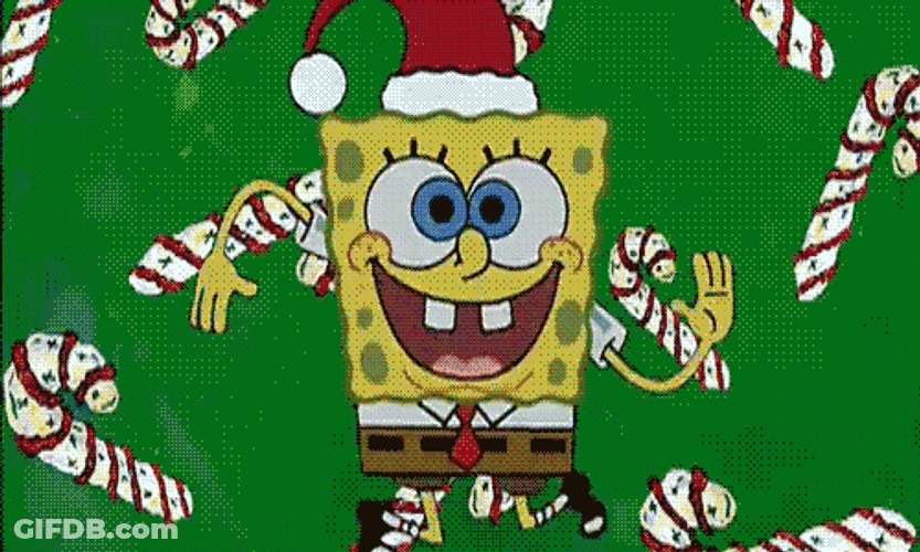 Spongebob Xmas Time GIF