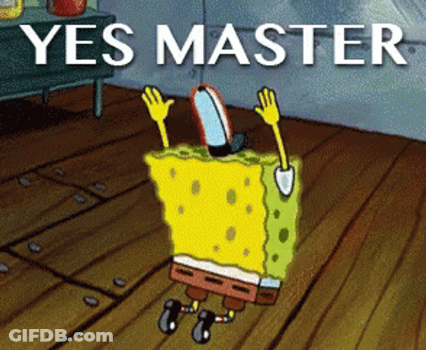 Spongebob Yes Master GIF