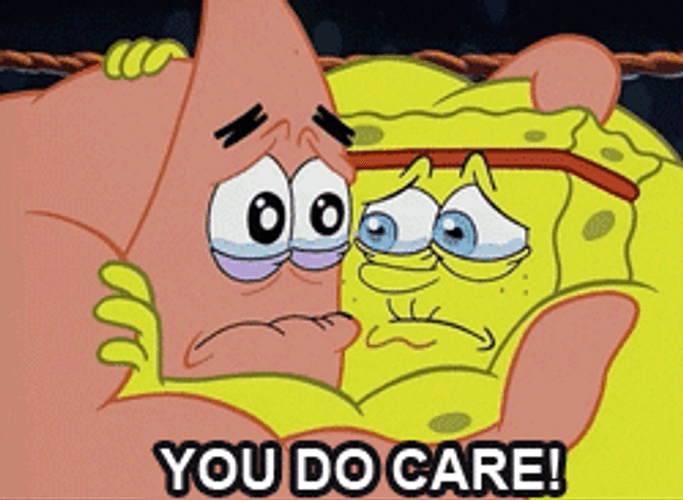 SpongeBob You Do Care GIF