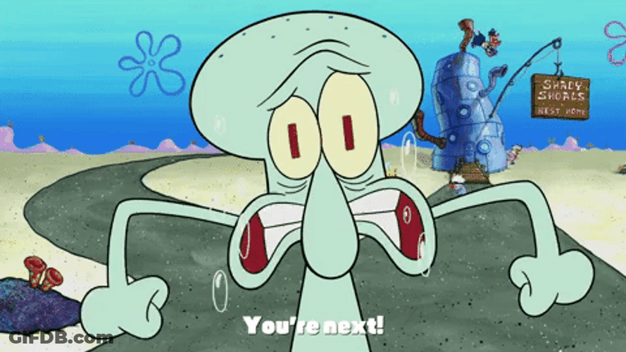 Spongebob You're Next Fire GIF