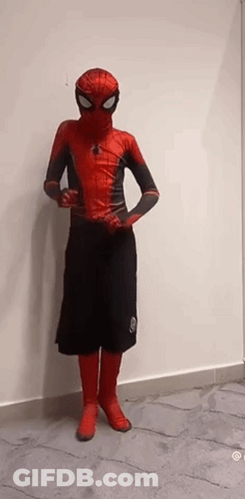 Spooderman Crazy Dance Move GIF