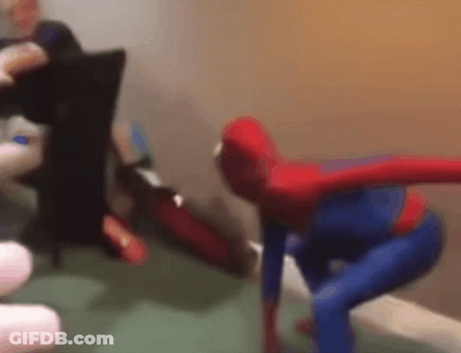 Spooderman Look At The Camera GIF
