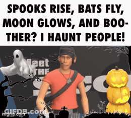 Spooks Rise Bats Fly Moon Glows Boo-Ther GIF