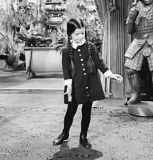 Spooky Cute Wednesday Addams GIF