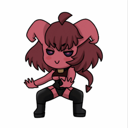 Spooky Dance Devil Girl GIF