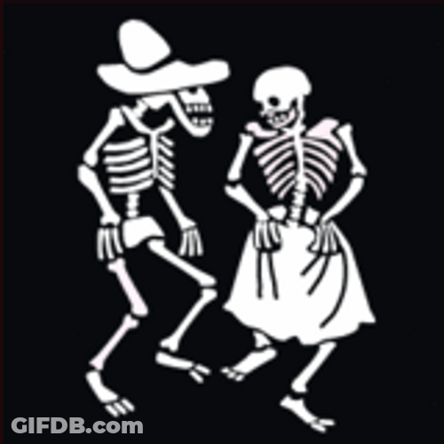 Spooky Dance Skeletons GIF