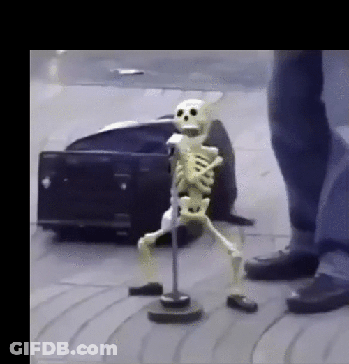 Spooky Dance The Skeleton Dance GIF