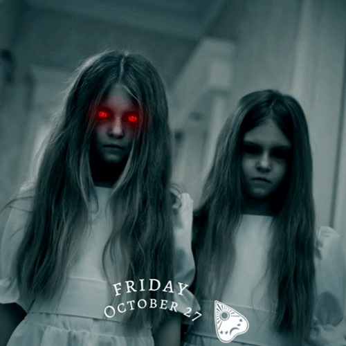 Spooky Friday Ghosts Of Two Girls GIF
