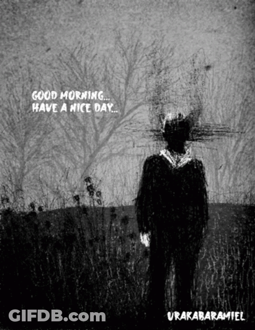 Spooky Friday Human Figure Disappearing GIF