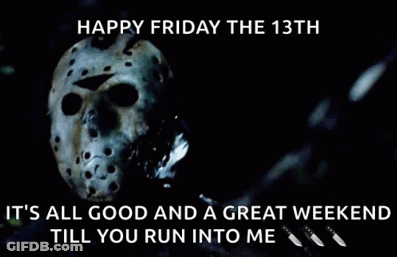 Spooky Friday Jason Voorhees Closeup GIF