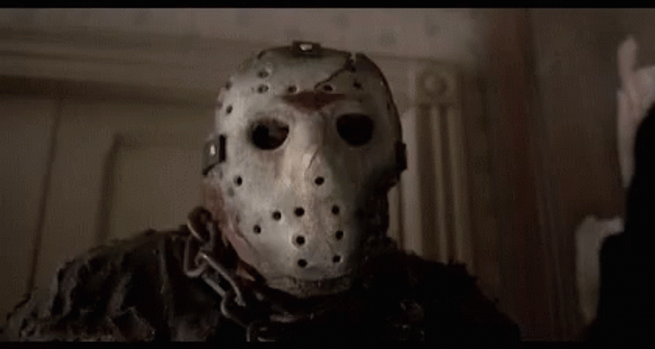 Spooky Friday Jason Voorhees With Creepy Face GIF