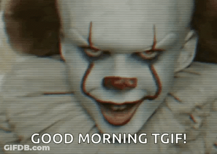 Spooky Friday Pennywise Smiling GIF