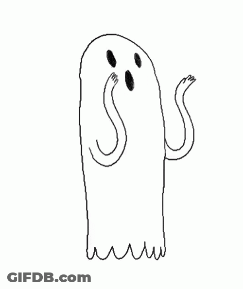 Spooky Ghost Animation GIF