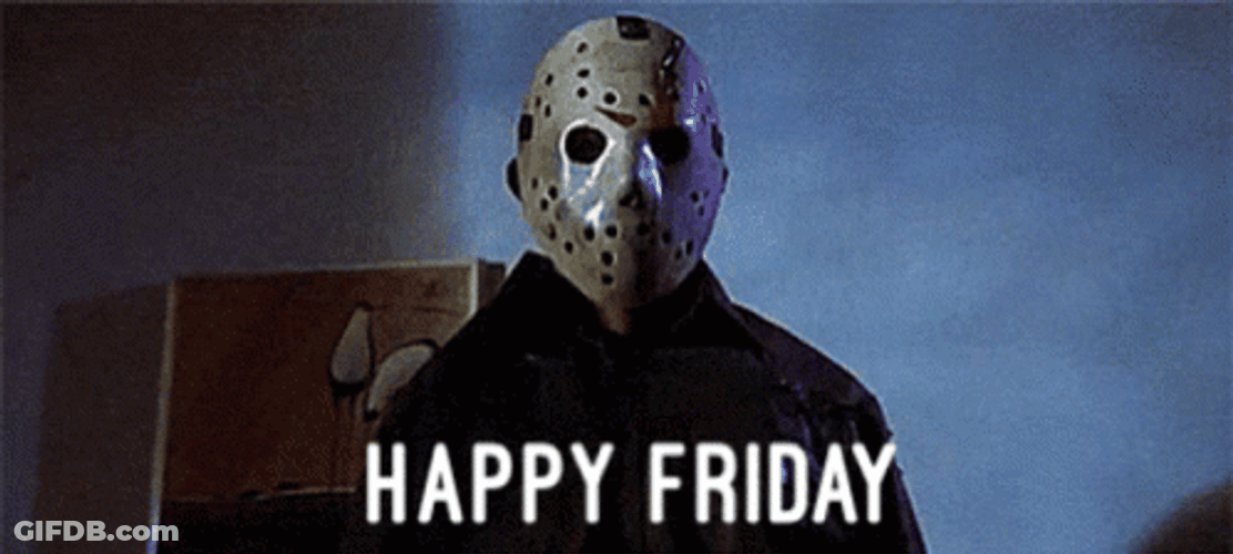 Spooky Jason Voorhees Happy Friday GIF