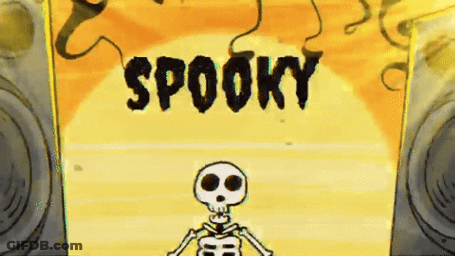 Spooky Month Animated Skeleton Halloween GIF