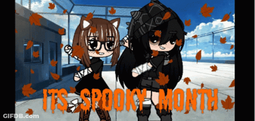 Spooky Month Gacha Club Dancing Video Game GIF