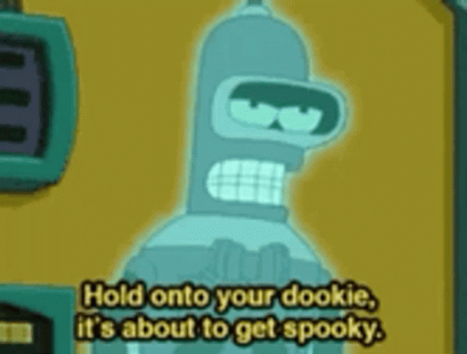 Spooky Month Ghost Bender Futurama GIF