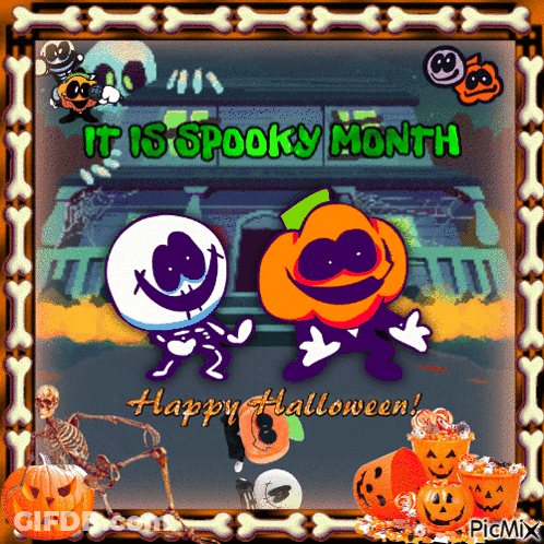 Spooky Month Greeting Card GIF