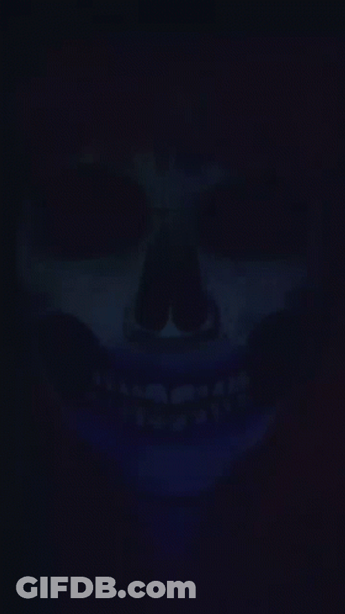 Spooky Scary Skeletons Makeup GIF