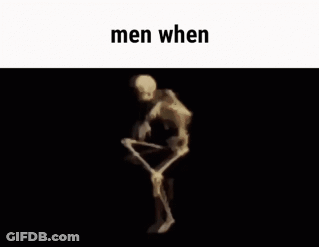 Spooky Scary Skeletons Men When GIF