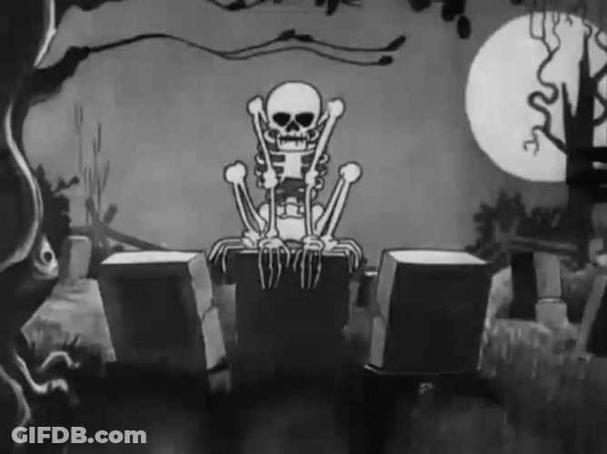 Spooky Scary Skeletons Tomb GIF