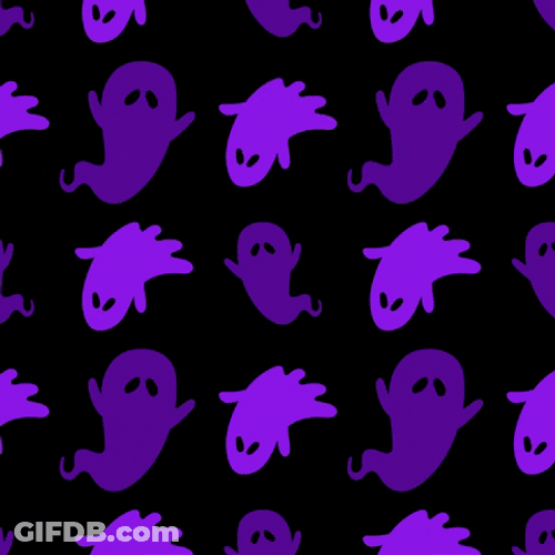 Spooky Season Ghost And Zombie Trick Or Treat GIF