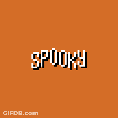 Spooky Season Video Game Pixel Text GIF