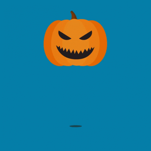 Spooky Tuesday Bouncing Pumpkin GIF