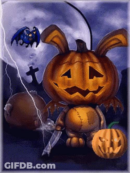 Spooky Tuesday Night Cemetery GIF