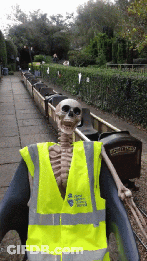 Spooky Tuesday Skull Night GIF