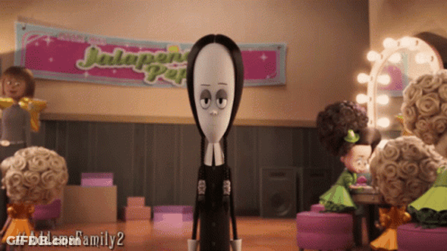 Spooky Wednesday Addams GIF