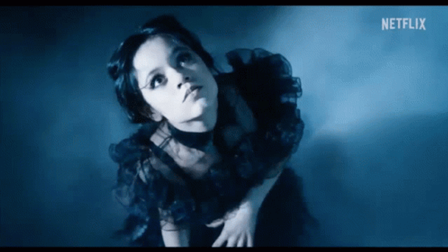 Spooky Wednesday Addams On The Dance Floor GIF