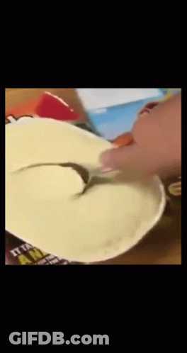Spoon Sticking Out Of Box Saying It's A Wrap GIF