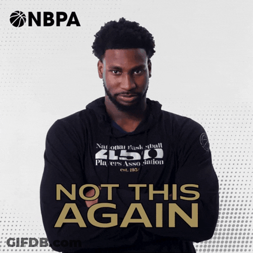 Sport Player Rolled Eyes Not Again Reaction GIF
