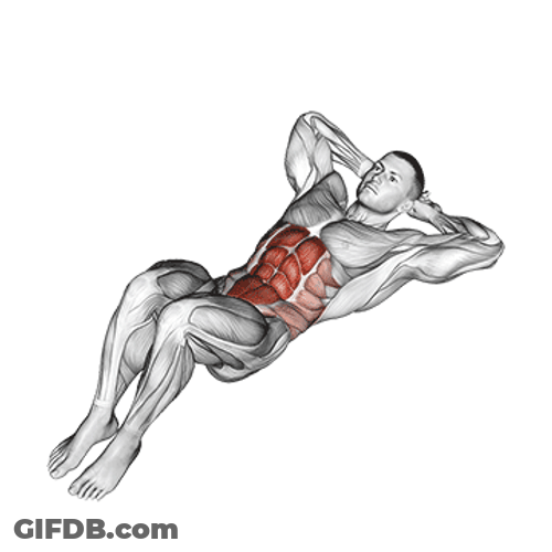 Sports Man Jase Stuart Crunches Exercise GIF