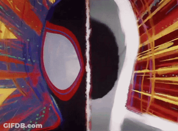 Spot Spiderman Mash Up Spider Verse GIF