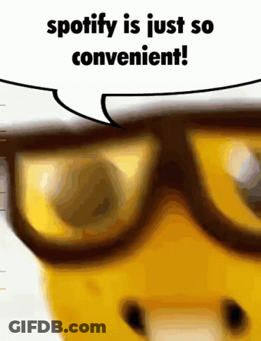 Spotify Is Just So Convenient With A Speech Bubble GIF