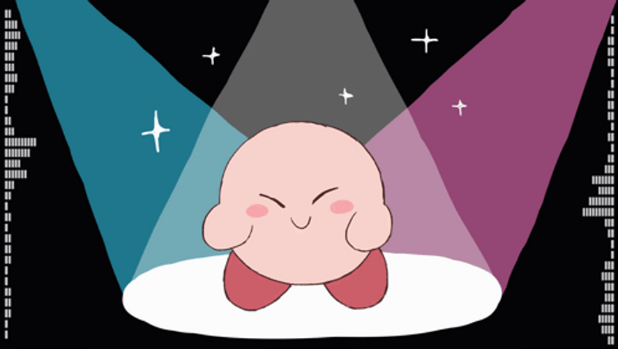 Spotlight Kirby Dancing GIF