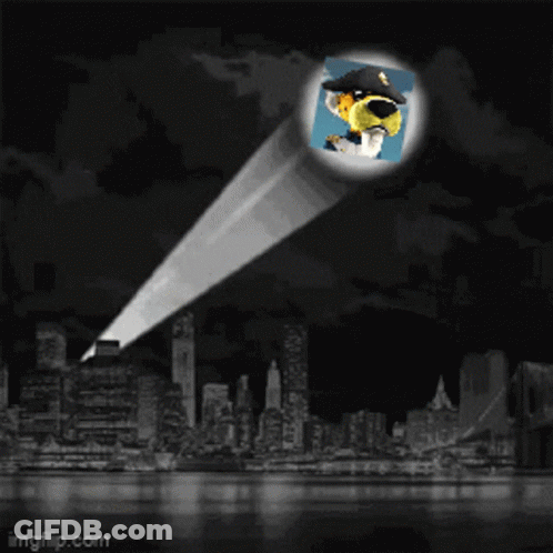 Spotlight On Police Officer Picture GIF