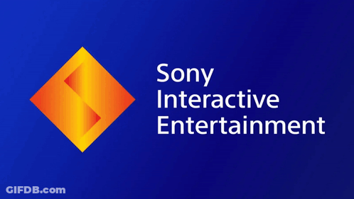 Spoy Interactive Entertainment Logo On Blue Background GIF