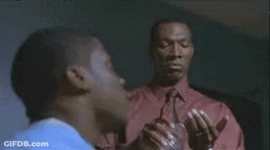 Spraying Before Pimp Slap GIF