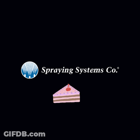 Spraying Systems Co Logo With Cake Slice GIF