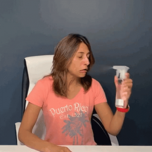 Spraying Water On Face For Fake Cry GIF