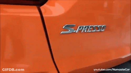 Spresso Logo Close Up On Car GIF