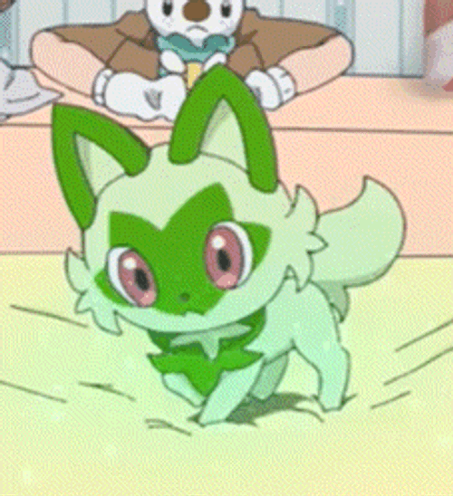 Sprigatito Pokemon Horizons GIF