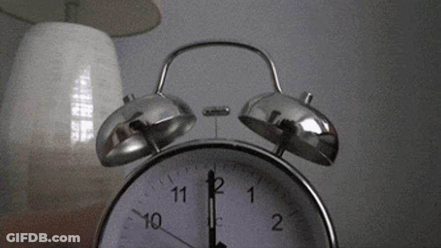 Spring Bed Connected Alarm Clock GIF
