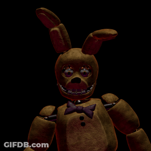Spring Bonnie Appearing From Below Jumpscare GIF